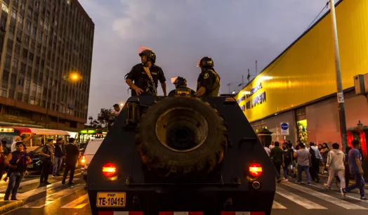 CONTENCIÓN. La Coordinadora Nacional de Derechos Humanos y la Defensoría del Pueblo han advertido sobre el uso excesivo de la fuerza por la Policía en las protestas.