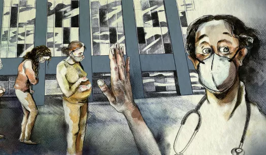 PANDEMIA. La magnitud de la emergencia sanitaria provocó restricciones y cierres de los servicios de salud reproductiva durante meses.