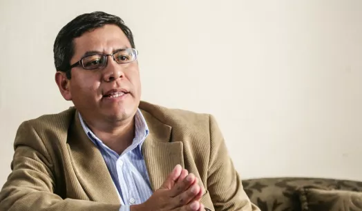 AFIRMACIÓN. Iván Lanegra, Secretario General de Transparencia, desmintió la presencia de algún tipo de fraude en este proceso electoral y alertó sobre los reportes que deberán hacer los partidos sobre sus aportes recibidos.