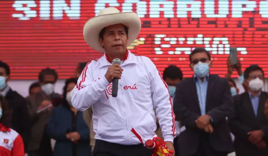 PROPAGANDA. Los anuncios difundidos alertan sobre el entorno de Pedro Castillo de Perú Libre, y sus alusiones a “quedarse en el poder".