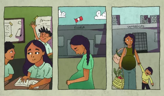 GESTACIONES TEMPRANAS. En promedio, 13 de cada 100 embarazos en Perú corresponden a jóvenes de entre 15 y 19 años. 