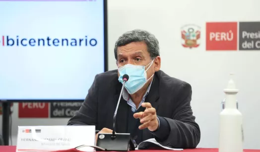 DATO. El ministro de salud hizo esta afirmación durante una entrevista.
