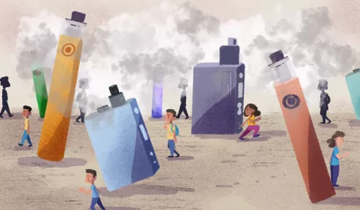 SIN RESTRICCIONES. La falta de legislación e información permite que los vapeadores se adquieran fácilmente, se utilicen en lugares públicos, y tengan popularidad entre los jóvenes. 