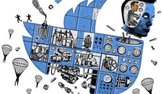 REDUCCIÓN. Twitter ahora tiene menos de 2.000 trabajadores, frente a los 7.500 que había antes de que Elon Musk asuma el mando de la red social. 