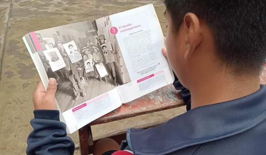 CONTENIDOS. En el libro Historia, Geografía y Economía de quinto de secundaria se abordan temas vinculados al terrorismo.