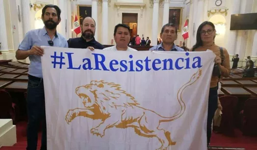 APERTURA. Algunos congresistas han invitado a miembros de La Resistencia para que participen en eventos al interior del Parlamento.