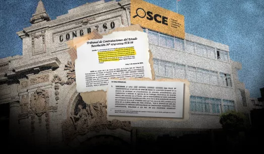 FISCALIZACIÓN. OSCE emitió, al menos, 49 sanciones entre febrero de 2023 y noviembre de 2024 que involucran a parientes de actuales congresistas.