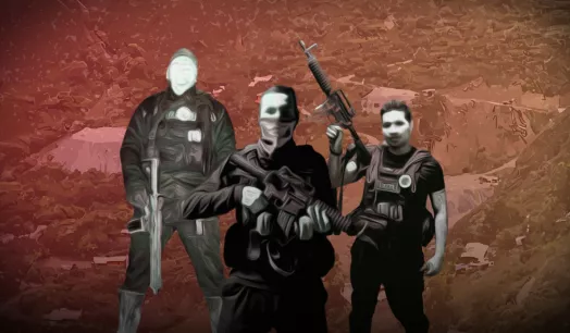 TRABAJO. Las empresas de seguridad formales e informales atraen a jóvenes exmilitares para el resguardo armado de actividades mineras.