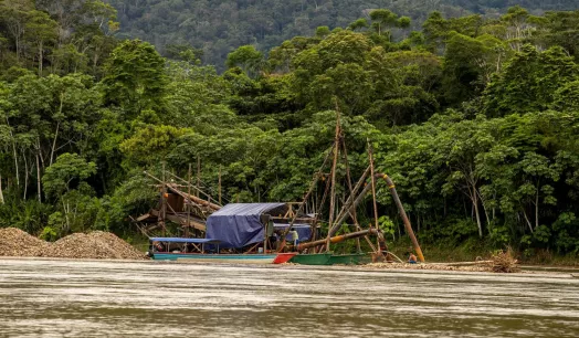 ALERTAS. Desde inicios de año -como ha ocurrido en el río Nanay- han aparecido decenas de dragas mineras en el río Tigre, en Loreto. 