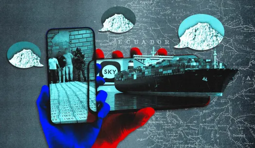 COMUNICACIÓN. Durante años, los criminales utilizaron la aplicación Sky ECC para coordinar envíos de toneladas de droga desde Ecuador hacia Europa.