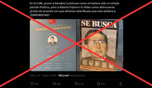 Es falso que el Lugar de la Memoria, la Tolerancia y la Inclusión Social coloque a Sendero Luminoso solo como un partido político