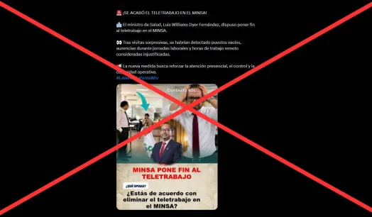 Verificación a publicación que circula en redes sociales 