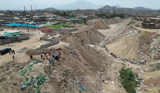 AMENAZA. La eventual activación de la quebrada San Idelfonso por el fenómeno de El Niño pone en riesgo a la ciudad de Trujillo.