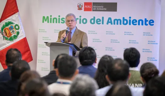 CAMBIOS. El ministro del Ambiente, Vladimiro Huaroc, señaló que la reorganización del sector se extenderá por cuatro meses.