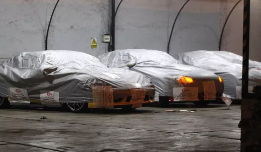Autos de lujo incautados por la Comisión Nacional de Bienes Incautados (Conabi) a Gerald Oropeza.