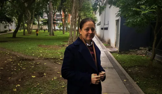 HISTORIADORA. Natalia Majluf fue directora del Museo de Arte de Lima y hoy realiza una residencia en la Universidad de Cambridge.