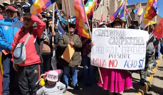 PROTESTAS. Los conflictos sociales en torno a la actividad minera se intensificaron este mes en el sur del país.