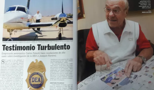 HABLA. Carlos Palacín, socio de Fidel Ramírez de la Universidad Alas Peruanas, reconoció a varios de los protagonistas de la investigación de la DEA./Caretas, narcomapa