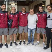 FÚTBOL. Napoleón Vigo (de polo blanco) fue gerente deportivo del UTC de Cajamarca mientras Joaquín y Osías Ramírez eran integrantes de directorio. 