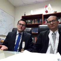 ACUSADORES. Los fiscales anticorrupción Elvis Suarez (derecha) y Eiser Jimenez (izquierda) estuvieron a cargo de la investigación y acusación contra el clan Orellana y altos exdirigentes de los Registros Públicos.
