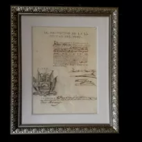 JOYA. Nueva pérdida de un documento firmado en 1821 por el Libertador San Martín.