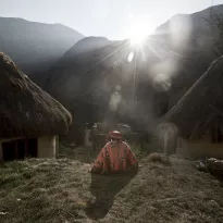 AFECTADAS. Las comunidades quechuas de Urubamba y Calca padecen los efectos de la ausencia de turistas. 