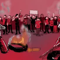 FUGAZ. El breve régimen de Manuel Merino fue responsable de las muertes y heridos.