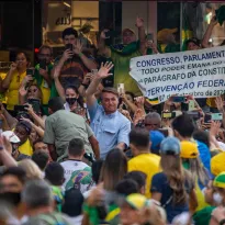 BRASIL. El presidente de Brasil, Jair Bolsonaro, durante las celebraciones del Día de la Independencia en Sao Paulo en septiembre