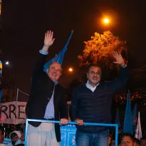 VIRTUALES AUTORIDADES. Rafael López Aliaga (izquierda) y Julio Gagó (derecha) ocuparán un lugar en el Concejo Metropolitano de Lima por los próximos cuatro años. 