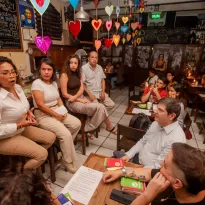 DIÁLOGO. La más reciente edición de Barra Política estuvo centrada en el periodismo, la libertad de expresión y la democracia.