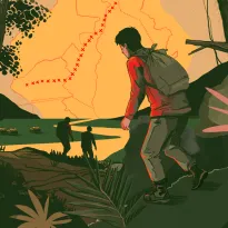 CAMINO. Comunidades asháninkas identificaron una de las rutas de mayor tránsito de mochileros para el traslado de droga en la selva central.