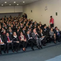 Integrantes de las comisiones de transferencia en charla organizada por la Contraloría