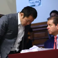 SUSPENDIDO. Los parlamentarios Kenji Fujimori, Guillermo Bocangel y Bienvenido Ramírez se abstuvieron de votar a favor de la vacancia del expresidente Kuczynski.