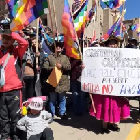 PROTESTAS. Los conflictos sociales en torno a la actividad minera se intensificaron este mes en el sur del país.