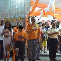 POLÍTICA. El alcalde de Tocache, David Bazán Arévalo, entre Rolando Reátegui Flores y Talitta Rojas, ambos congresistas electos por Fuerza Popular.