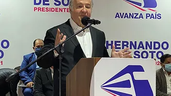 Hernando de Soto, candidato a la presidencia por Avanza País