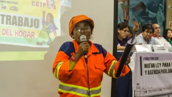 Isabel Cortez, congresista electa de Juntos por el Perú. 
