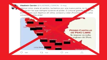 Tuit de Vladimir Cerrón.