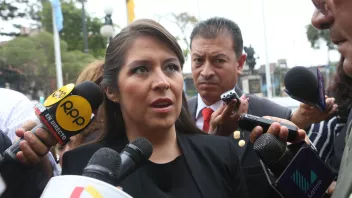 Yeni Vilcatoma, ex congresista de la República. 