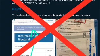 Verificación de imagen que circula en redes sociales. 