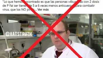 MANIPULACIÓN. Versión que circula en redes saca de contexto declaraciones de científico británico.