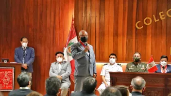 Luis Kamiche, congresista de Perú Libre por la región de La Libertad. 