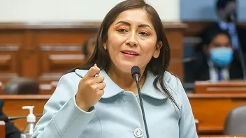 Kelly Portalatino, congresista de Perú Libre. 