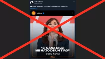 FALSO. Vocero de Cristina Fernández descartó la versión.