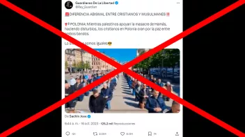 Falso: Video en el que cristianos polacos supuestamente rezan por la paz entre Hamás e Israel no es actual