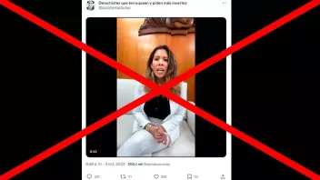 El video original es del año 2021, cuando la congresista Amuruz tuvo que brindar aclaraciones sobre su participación en otro evento.
