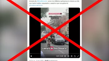 Falso: Video de supuesto arresto a Dina Boluarte corresponde en realidad a la captura de Pedro Castillo