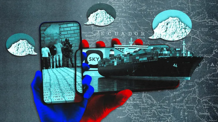 COMUNICACIÓN. Durante años, los criminales utilizaron la aplicación Sky ECC para coordinar envíos de toneladas de droga desde Ecuador hacia Europa.